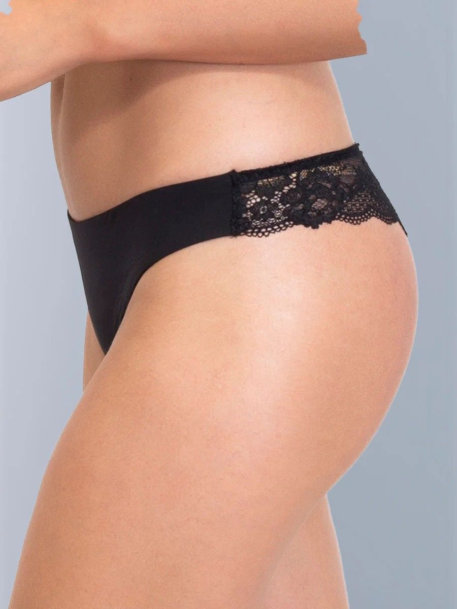 Síélei szatén csipkés brazil alsó