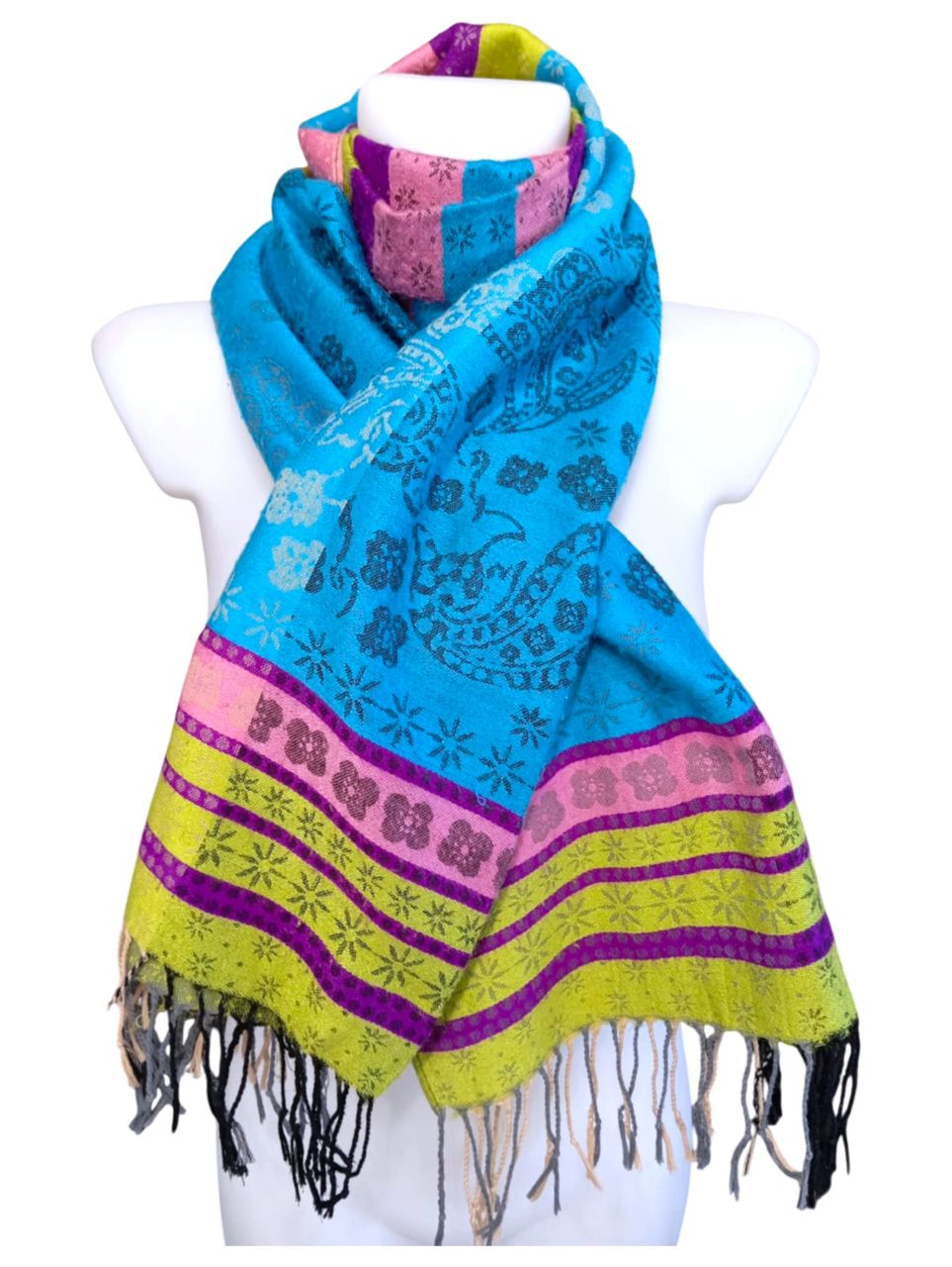 Pashmina selyemsál türkiz Pashmina selyemsál türkiz