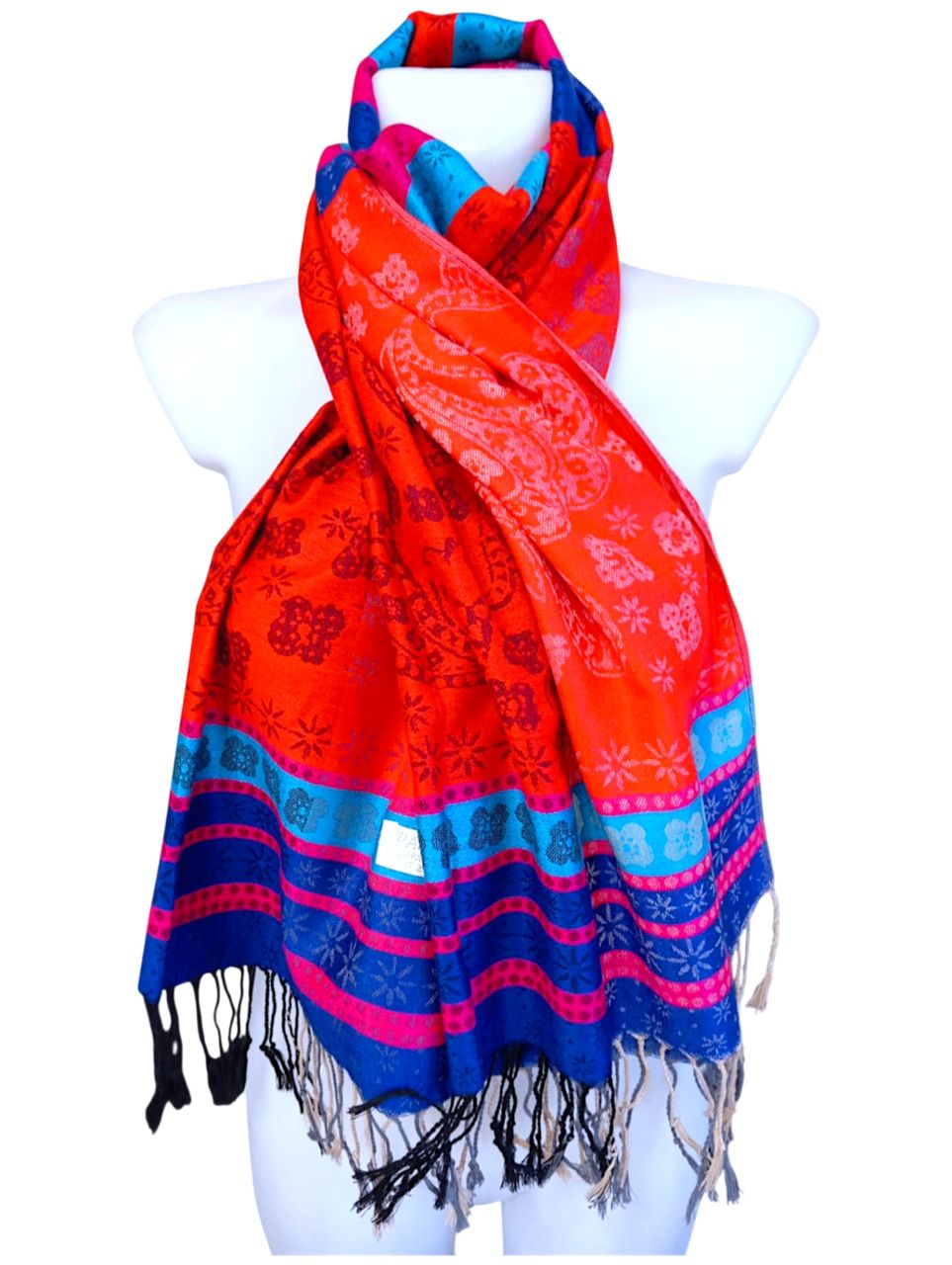 Pashmina selyemsál piros Pashmina selyemsál piros