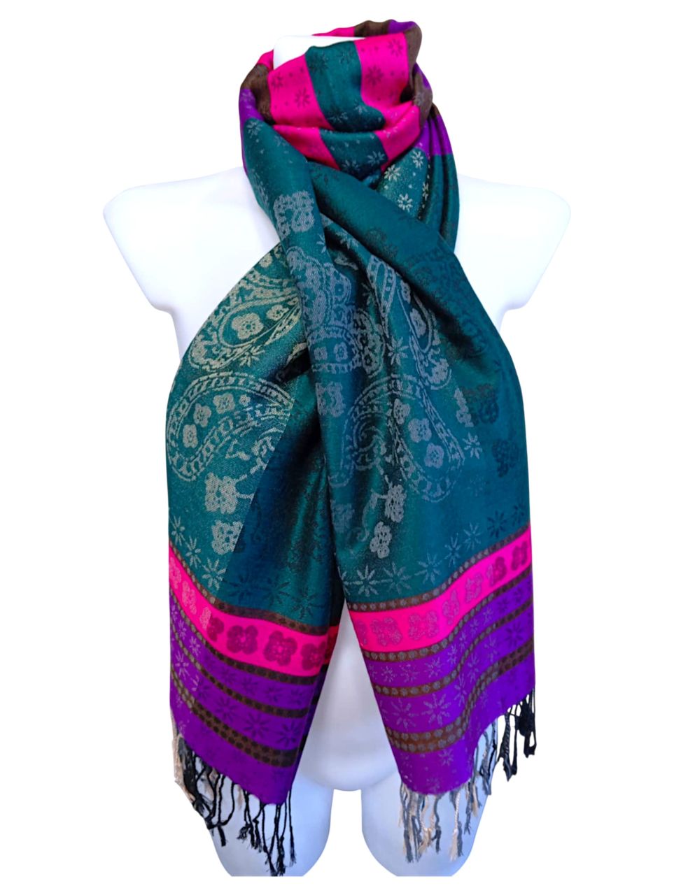 Pashmina selyemsál sötétzöld Pashmina selyemsál sötétzöld