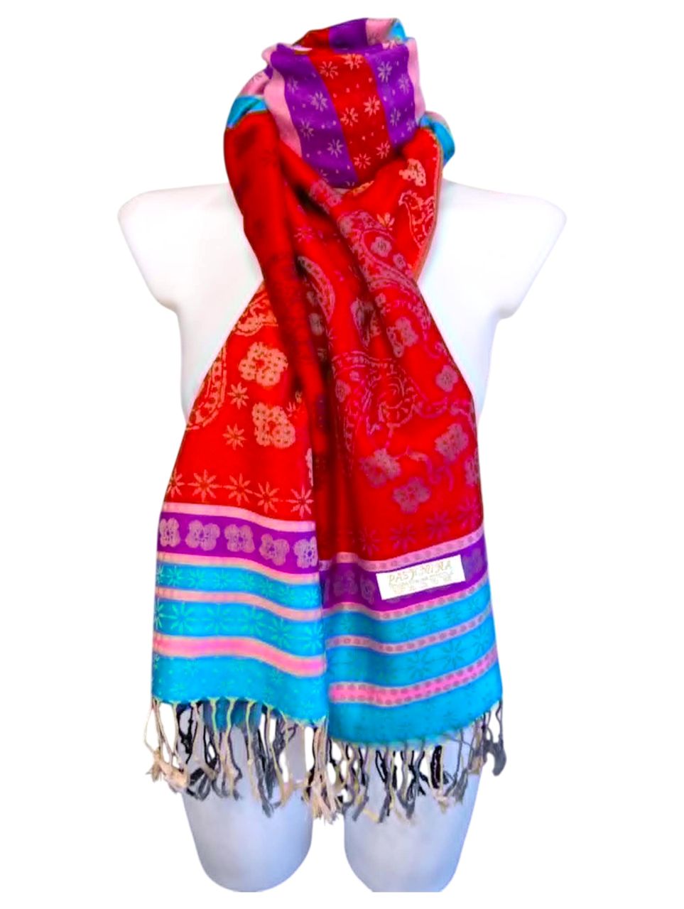 Pashmina selyemsál bordó Pashmina selyemsál bordó