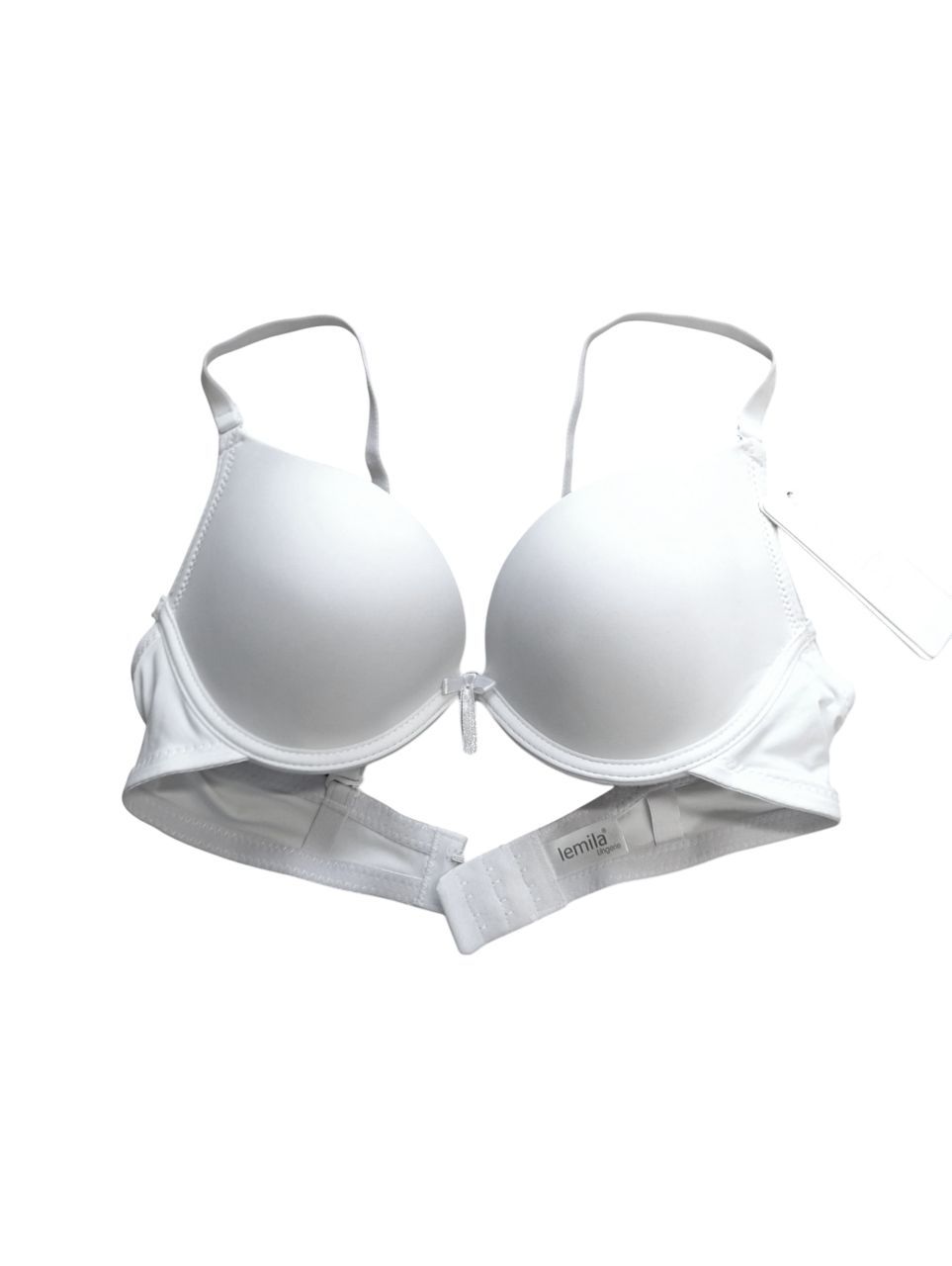 Lemila fehér merevítős push up melltartó