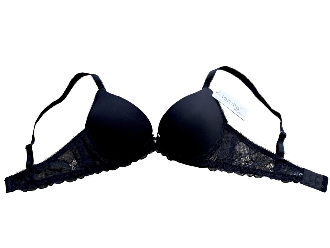 Lemila fekete merevítős push up melltartó