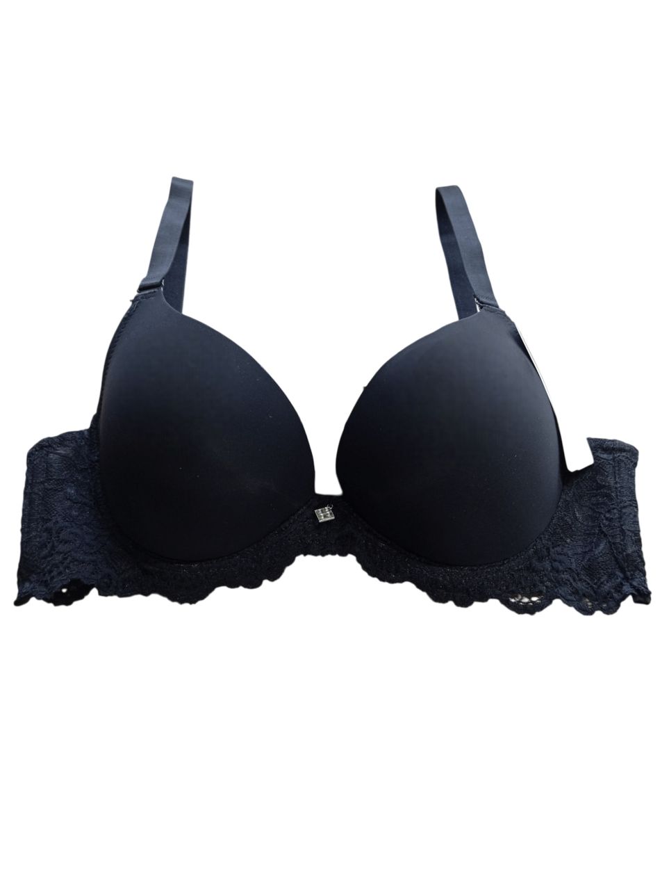 Lemila csipkés fekete merevítős push up melltartó Lemila csipkés fekete merevítős push up melltartó