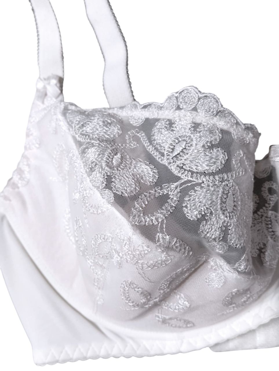 La Moree fehér merevítős félszivacsos melltartó