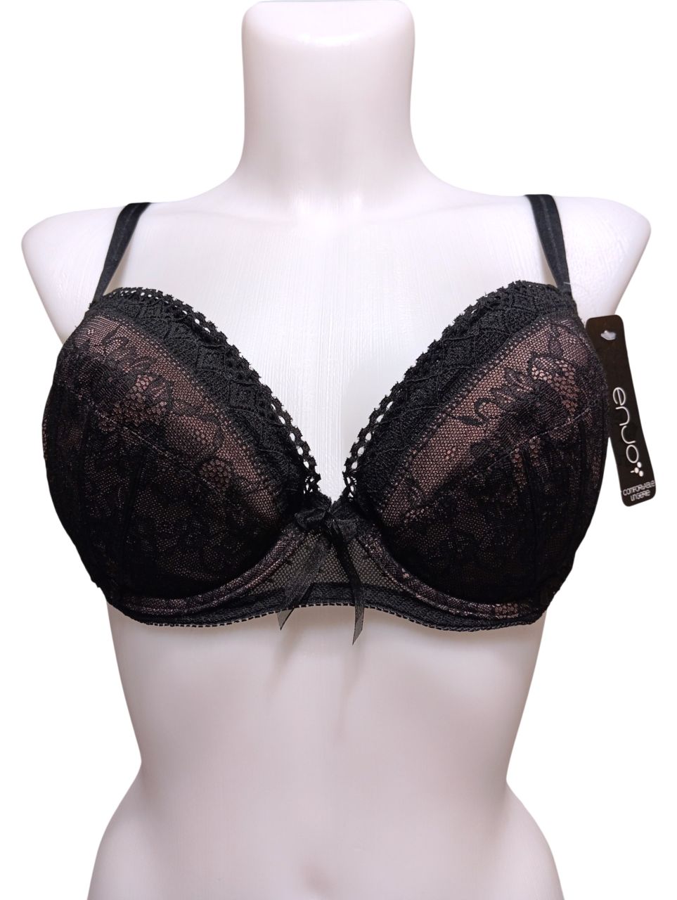Enjoy merevítős szivacsos melltartó, fekete