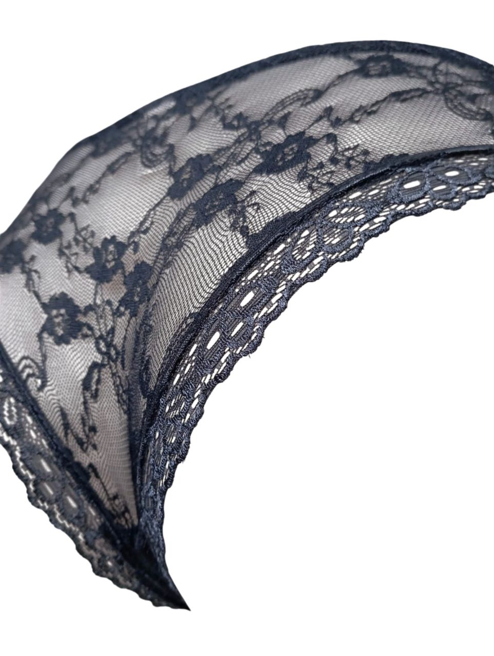 Lemila csipkés bugyi – áttetsző, nőies fazon kékesszürke színben