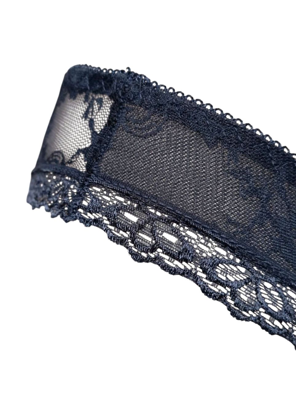 Lemila csipkés bugyi – áttetsző, nőies fazon kékesszürke színben