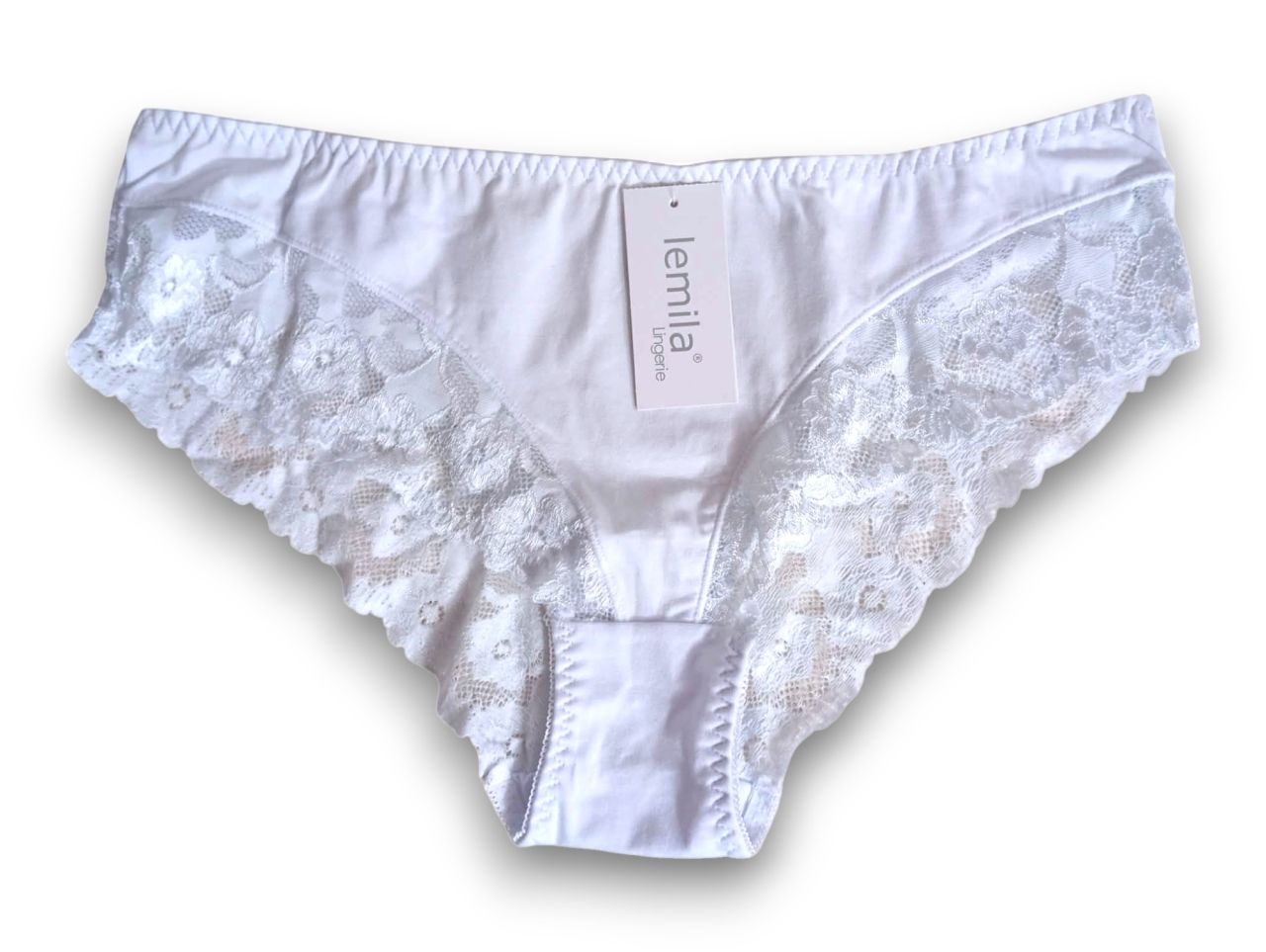 Lemila plus size pamut bugyi csipkével